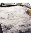 Safavieh Fontana Shag  Ivory / Grey FNT831 4 ft. X 6 ft. Rectangle Rug