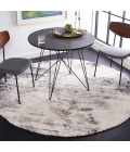 Safavieh Fontana Shag  Ivory / Grey FNT831 6 ft. 7 in. X 6 ft. 7 in. Round Rug