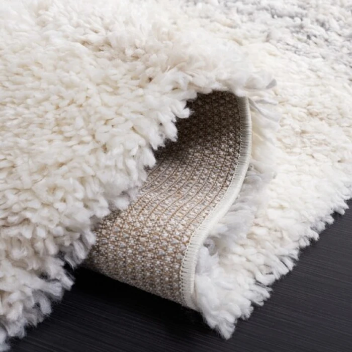 Safavieh Fontana Shag  Ivory / Grey FNT832 4 ft. X 6 ft. Rectangle Rug