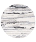 Safavieh Fontana Shag  Ivory / Grey FNT833 6 ft. 7 in. X 6 ft. 7 in. Round Rug