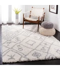 Safavieh Fontana Shag  Cream / Grey FNT836 8 ft. X 10 ft. Rectangle Rug