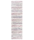 Safavieh Fontana Shag  Ivory / Pink FNT842 2 ft. 3 in. X 12 ft. Runner Rug