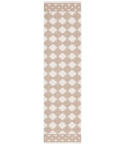 Safavieh Global Beige / Brown GLB208 2 ft. 2 in. X 8 ft. Runner Rug
