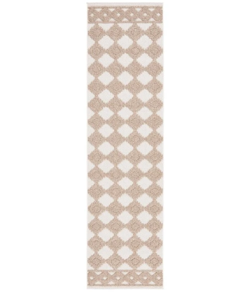 Safavieh Global Beige / Brown GLB208 2 ft. 2 in. X 8 ft. Runner Rug