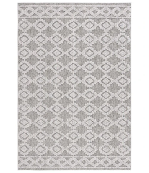 Safavieh Global Grey / Ivory GLB208 4 ft. X 6 ft. Rectangle Rug