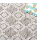 Safavieh Global Grey / Ivory GLB208 4 ft. X 6 ft. Rectangle Rug