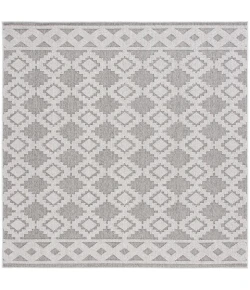 Safavieh Global Grey / Ivory GLB208 6 ft. 7 in. X 6 ft. 7 in. Square Rug