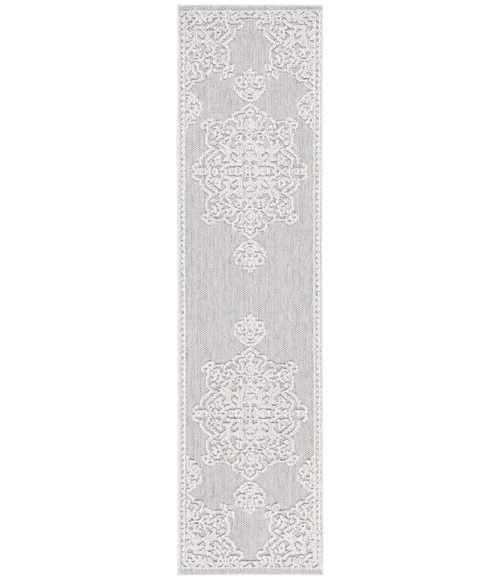 Safavieh Global Grey / Ivory GLB228 2 ft. 2 in. X 8 ft. Runner Rug