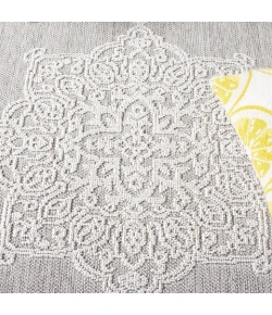 Safavieh Global Grey / Ivory GLB228 5 ft. 3 in. X 7 ft. 6 in. Rectangle Rug