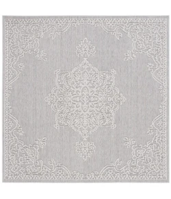 Safavieh Global Grey / Ivory GLB228 6 ft. 7 in. X 6 ft. 7 in. Square Rug