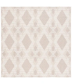 Safavieh Global Beige / Ivory GLB420 6 ft. 7 in. X 6 ft. 7 in. Square Rug