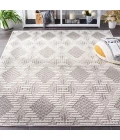 Safavieh Global Grey / Ivory GLB420 9 ft. X 12 ft. Rectangle Rug