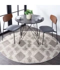 Safavieh Global Grey / Ivory GLB420 6 ft. 7 in. X 6 ft. 7 in. Round Rug