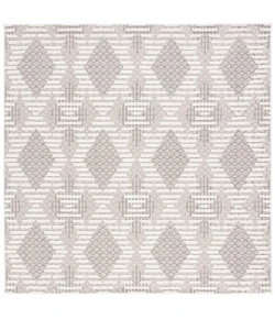 Safavieh Global Grey / Ivory GLB420 6 ft. 7 in. X 6 ft. 7 in. Square Rug