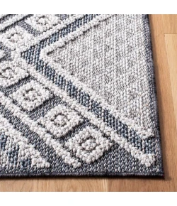 Safavieh Global Grey / Ivory GLB813 6 ft. 7 in. X 6 ft. 7 in. Round Rug