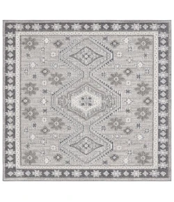 Safavieh Global Light Grey / Dark Grey GLB866 6 ft. 7 in. X 6 ft. 7 in. Square Rug