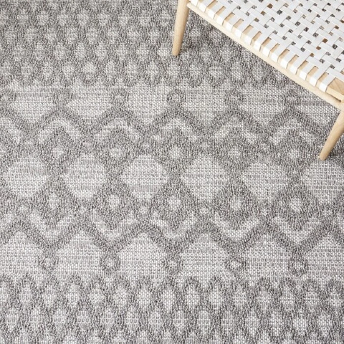 Safavieh Global Light Grey / Dark Grey GLB872 6 ft. 7 in. X 6 ft. 7 in. Round Rug