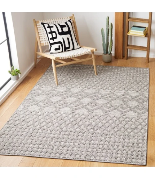 Safavieh Global Light Grey / Dark Grey GLB872 4 ft. X 6 ft. Rectangle Rug