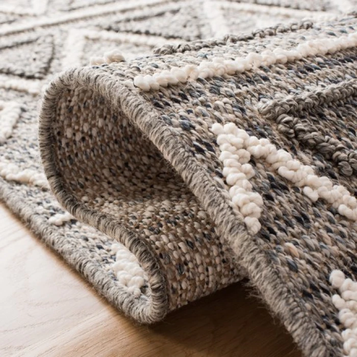 Safavieh Global Grey / Ivory GLB874 6 ft. 7 in. X 6 ft. 7 in. Round Rug