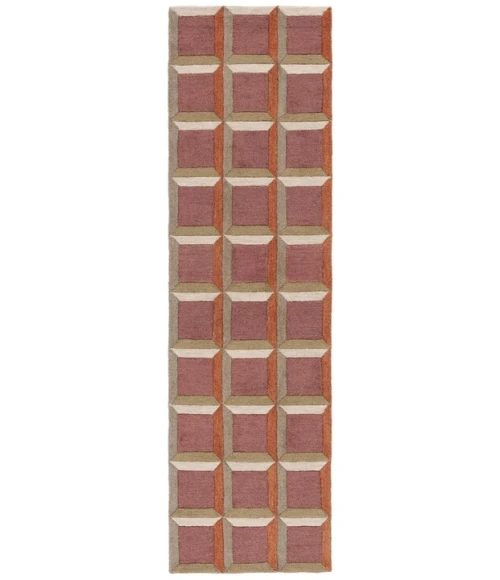 Safavieh Genre Pink / Beige GRE101 2 ft. 3 in. X 8 ft. Runner Rug