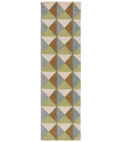 Safavieh Genre Beige / Green GRE103 2 ft. 3 in. X 8 ft. Runner Rug