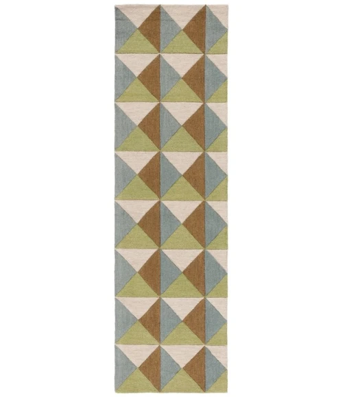 Safavieh Genre Beige / Green GRE103 2 ft. 3 in. X 8 ft. Runner Rug