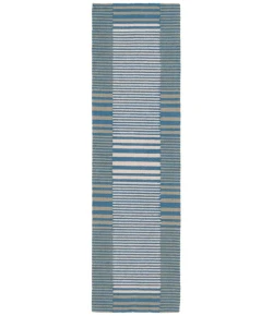 Safavieh Genre Blue / Ivory GRE201 2 ft. 3 in. X 8 ft. Runner Rug