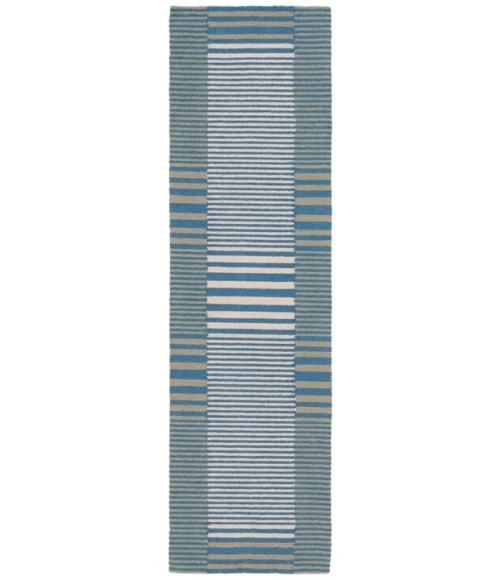 Safavieh Genre Blue / Ivory GRE201 2 ft. 3 in. X 8 ft. Runner Rug