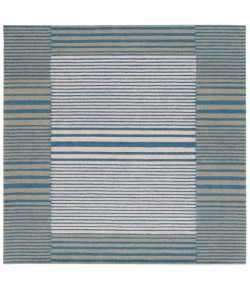 Safavieh Genre Blue / Ivory GRE201 6 ft. X 6 ft. Square Rug