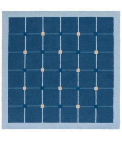 Safavieh Genre Blue / Beige GRE205 6 ft. X 6 ft. Square Rug