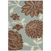 Safavieh Hampton Light Blue / Brown HAM552 4 ft. X 6 ft. Rectangle Rug