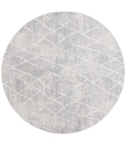 Safavieh Hanna Ivory / Light Grey HAN106 6 ft. 7 in. X 6 ft. 7 in. Round Rug