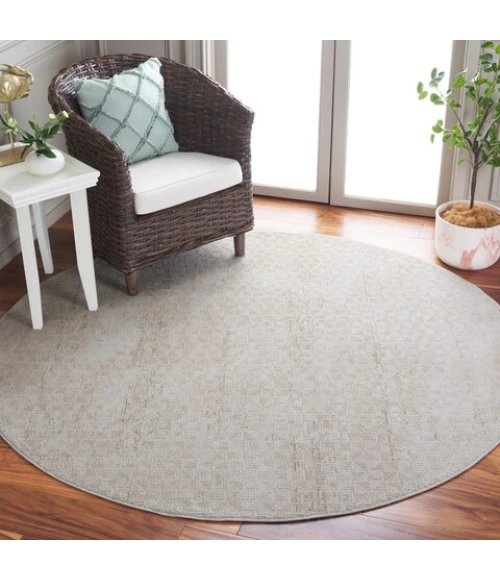 Safavieh Hanna Taupe / Beige HAN110 6 ft. 7 in. X 6 ft. 7 in. Round Rug
