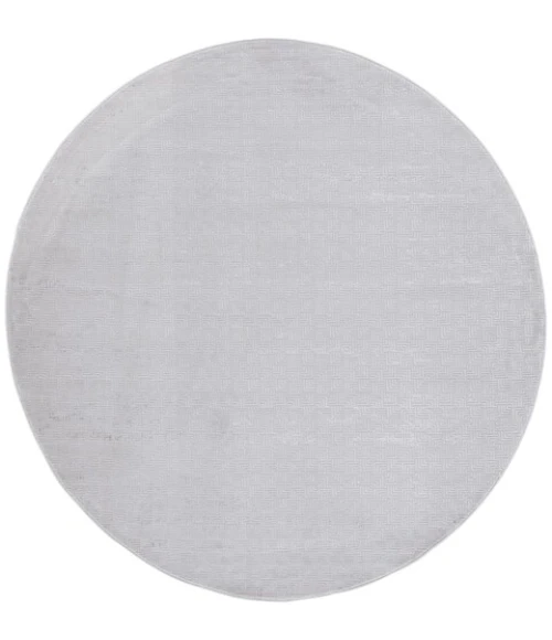 Safavieh Hanna Grey / Ivory HAN110 6 ft. 7 in. X 6 ft. 7 in. Round Rug