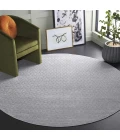 Safavieh Hanna Grey / Ivory HAN110 6 ft. 7 in. X 6 ft. 7 in. Round Rug