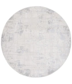 Safavieh Hanna Ivory Grey / Dark Grey HAN111 6 ft. 7 in. X 6 ft. 7 in. Round Rug