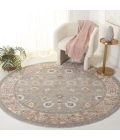 Safavieh Harlow Ivory Grey / Sage HAR104 6 ft. 3 in. X 6 ft. 3 in. Round Rug