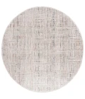 Safavieh Harlow Ivory Grey / Rust HAR105 6 ft. 3 in. X 6 ft. 3 in. Round Rug