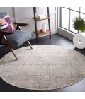 Safavieh Harlow Ivory Grey / Rust HAR105 6 ft. 3 in. X 6 ft. 3 in. Round Rug
