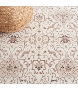 Safavieh Harlow Ivory Grey / Rust HAR107 6 ft. 3 in. X 6 ft. 3 in. Round Rug