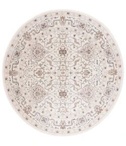 Safavieh Harlow Ivory Grey / Rust HAR107 6 ft. 3 in. X 6 ft. 3 in. Round Rug