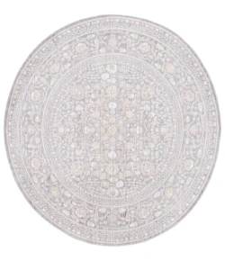 Safavieh Harlow Ivory / Blue Grey HAR108 6 ft. 3 in. X 6 ft. 3 in. Round Rug