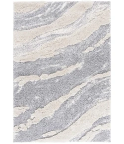 Safavieh Hi-Lo Shag Grey / Light Beige HLS204 8 ft. X 10 ft. Rectangle Rug