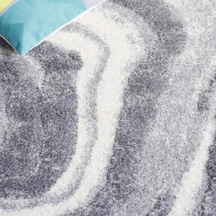 Safavieh Hi-Lo Shag Grey / Light Grey HLS208 5 ft. 3 in. X 7 ft. 6 in. Rectangle Rug