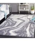 Safavieh Hi-Lo Shag Grey / Light Grey HLS208 5 ft. 3 in. X 7 ft. 6 in. Rectangle Rug