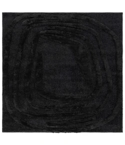 Safavieh Hi-Lo Shag Black HLS214 8 ft. X 8 ft. Square Rug
