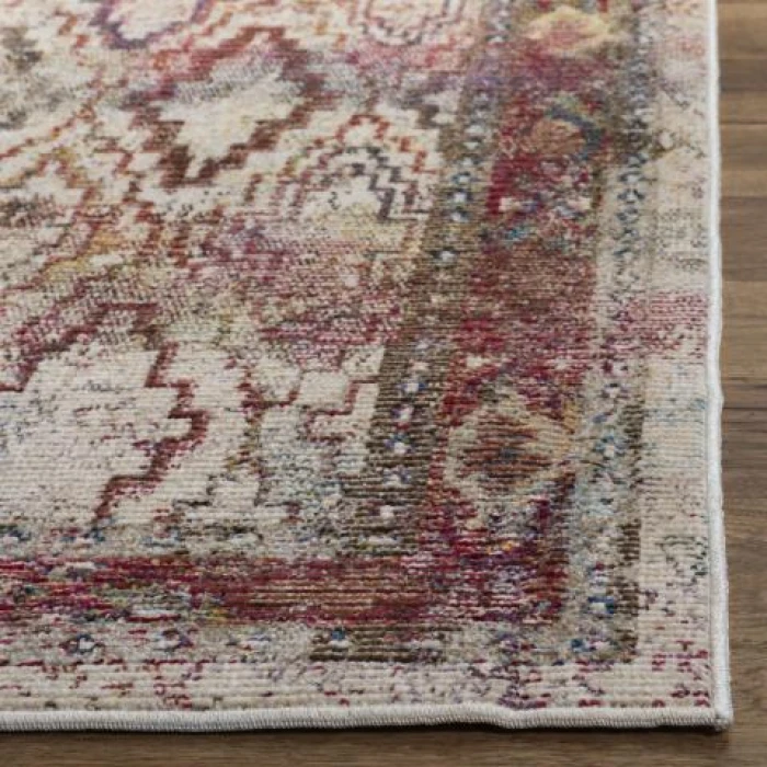 Safavieh Harmony Cream / Rose HMY407 7 ft. X 7 ft. Square Rug