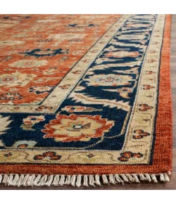 Safavieh Heriz Rust / Navy HRZ277 6 ft. X 9 ft. Rectangle Rug