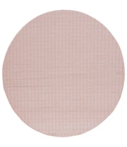 Safavieh Hampton Terracotta / Ivory HTN230 6 ft. 5 in. X 6 ft. 5 in. Round Rug