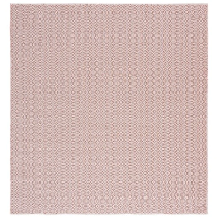 Safavieh Hampton Terracotta / Ivory HTN230 6 ft. 5 in. X 6 ft. 5 in. Square Rug